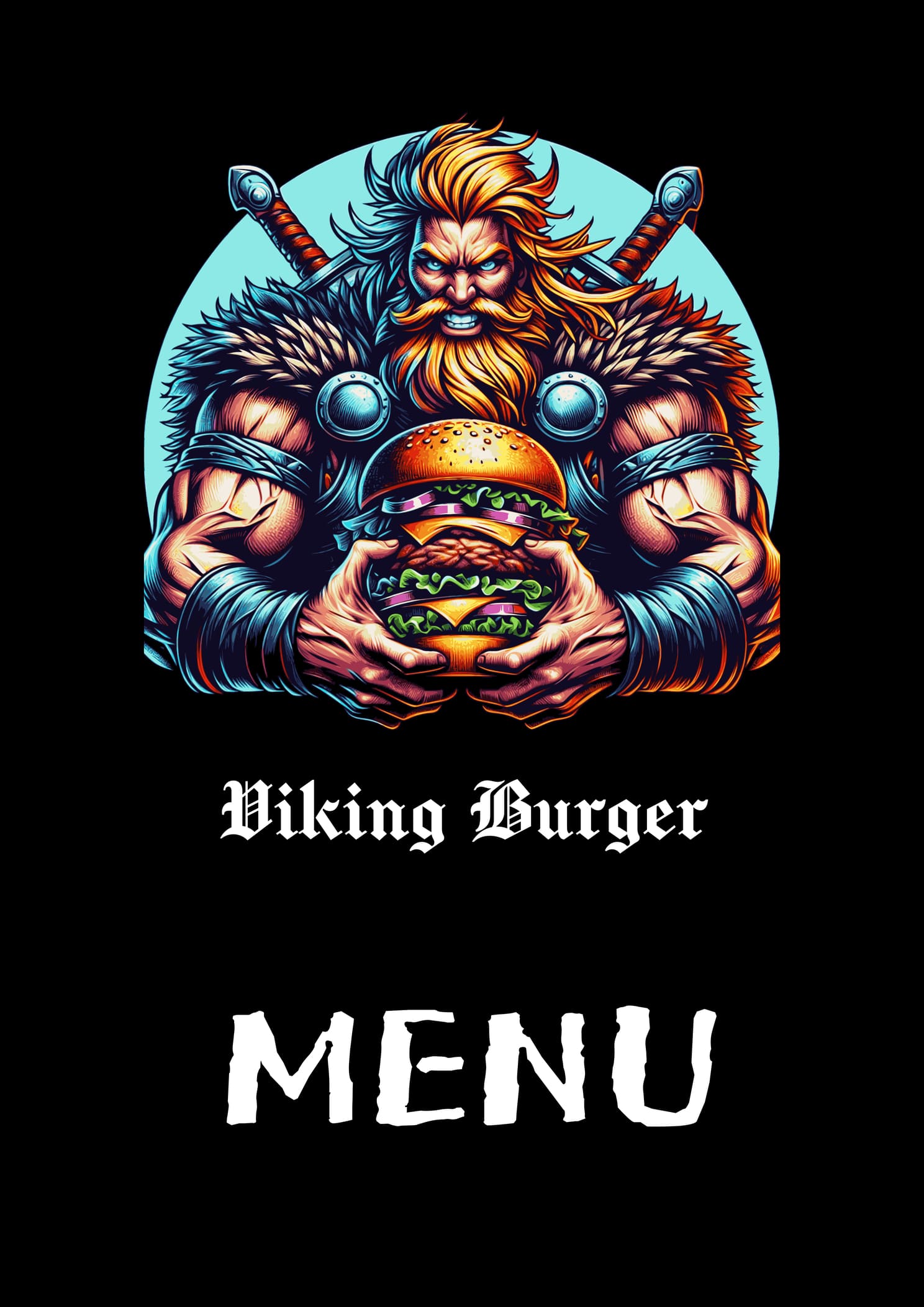 Viking Burger Menu Page 1